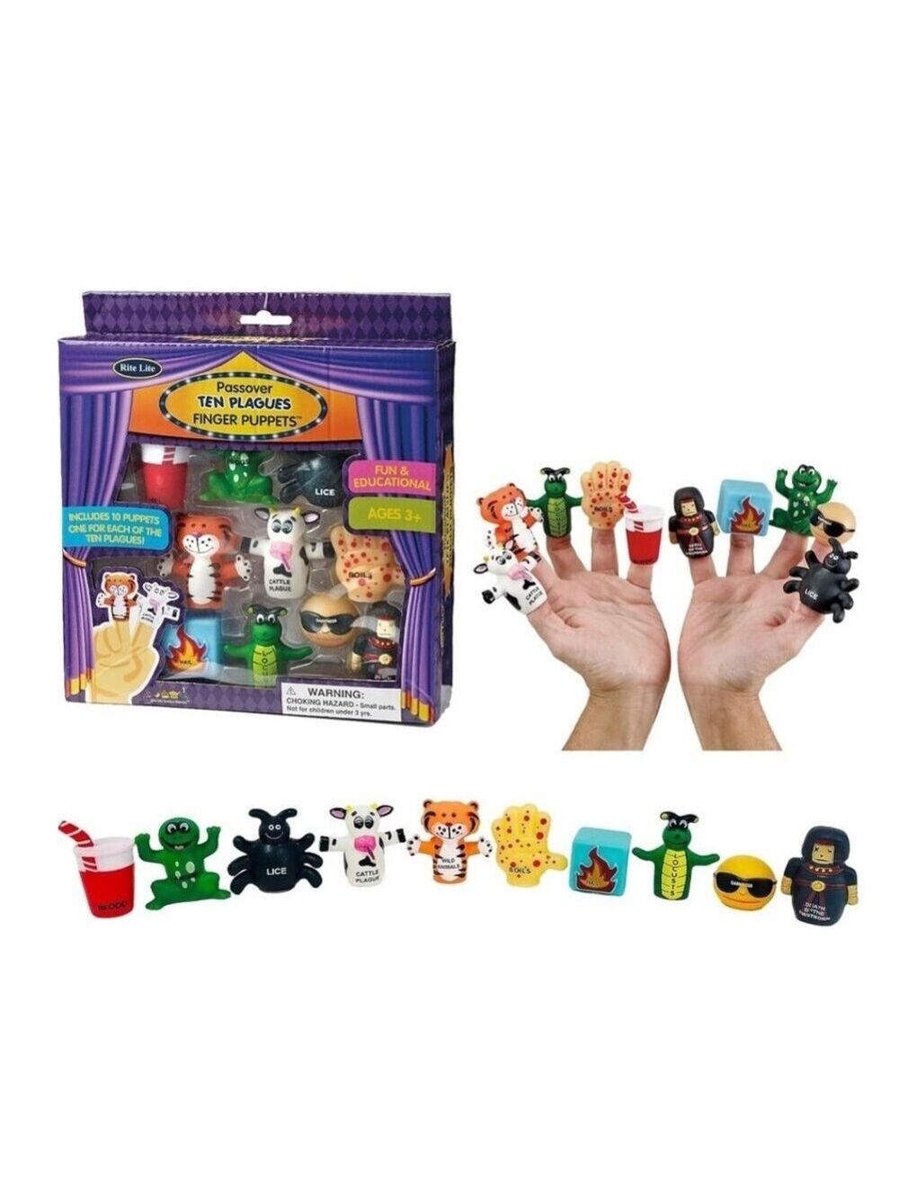 Passover Ten Plagues Finger Puppets